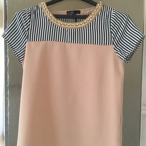 Anthropologie - C. Luce Bead Embellished Blouse